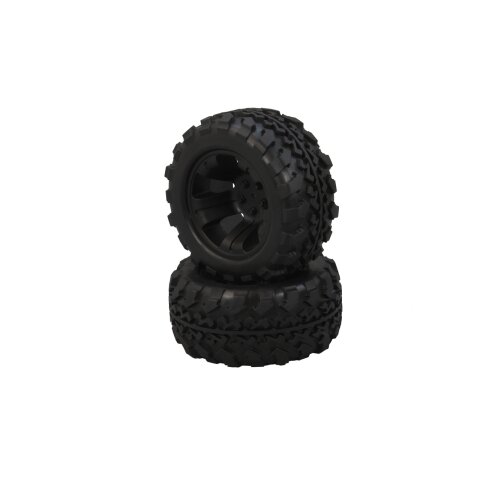 Wheels+Rims 2pcs. 1:10 Tiger front/back black