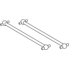 Arbre dentraînement Tiger-Cocoon av/ar 100mm 2pcs