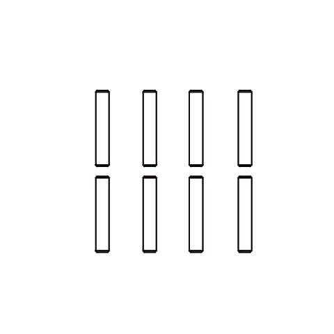 Stift 2x11 VE8 Tiger-Splinter Cocoon-Dakar Radaufnahme für Radmitnehmer