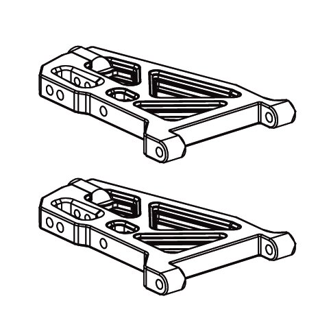 Front lower suspension arm set Voltage-Major-Tiger-Infect SR10 2pcs left/right