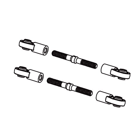 Steering connecting set Body Decal Voltage-Major-Infect-Li incl. ball heads 2pcs