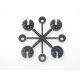 Platillo de resorte X1-X2 16mm BigBore 4 x plat. De resorte 4 x inf. Caperuza de amortig HN