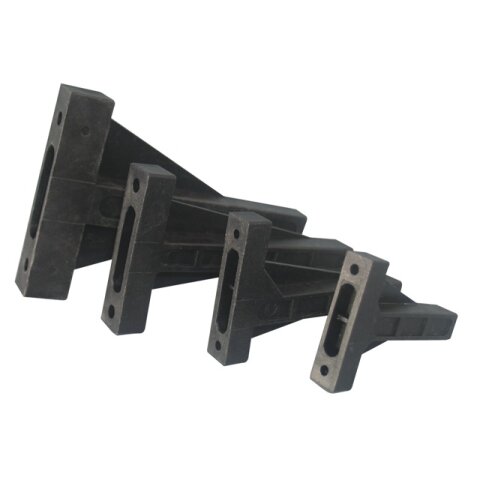 Support pour moteur à 2,5 ccm noir plastique