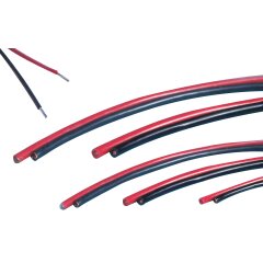 Silicone leads 2,5qmm 2x2m red /black