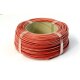 Cable silicona rojo 1,5mm² 100m