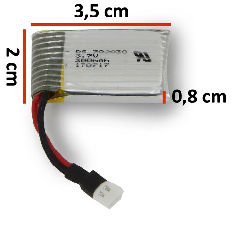 Akku AX8 Lipo 3,7V 300mAh 1,11Wh