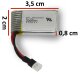 Batteria AX8 Lipo 3,7V 300mAh 1,11Wh